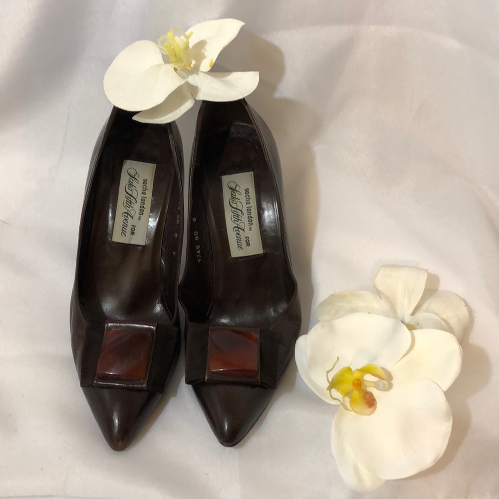 Vintage Saks Fifth Ave Buckle Heels